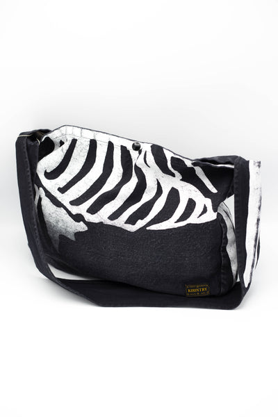 14oz Black Denim Book Bag (BONE)