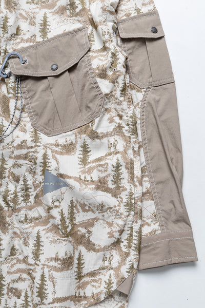 In The Mountain Printed Shirt - Beige
