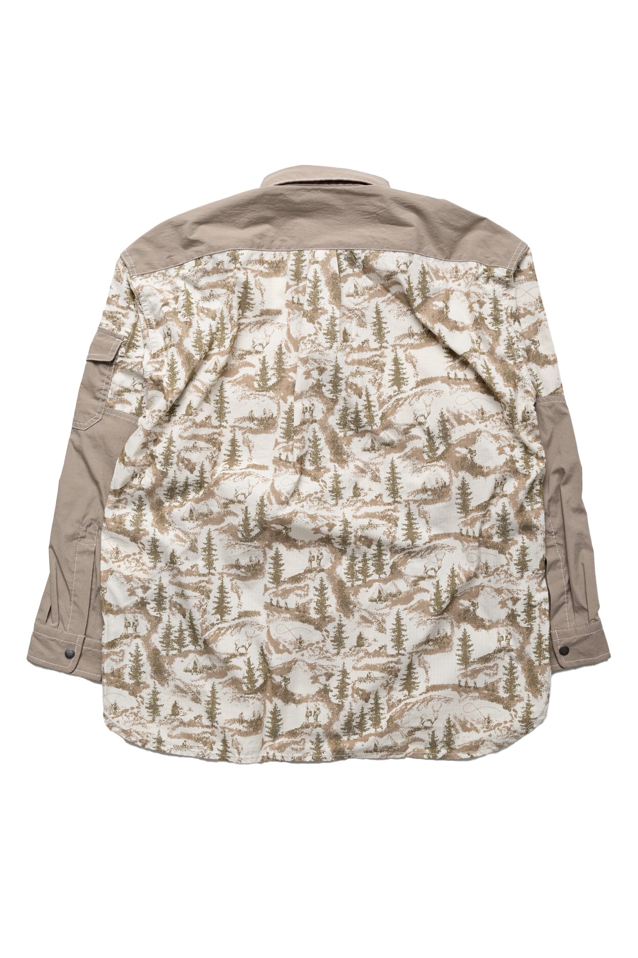 In The Mountain Printed Shirt - Beige