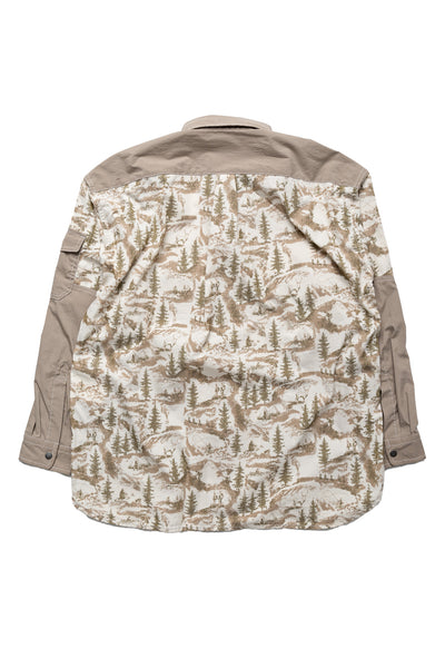 In The Mountain Printed Shirt - Beige