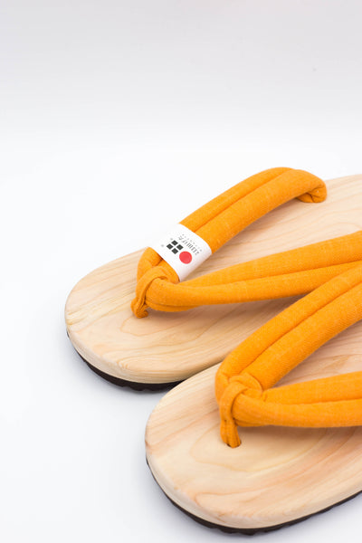 BEAMS JAPAN Wooden GETA Sandals - Orange