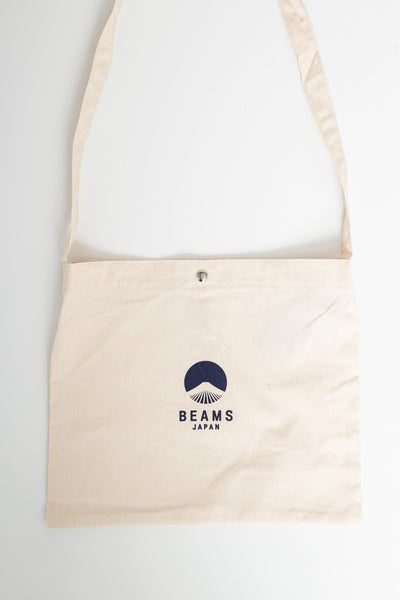 BEAMS JAPAN Shoulder Bag - Natural x Blue