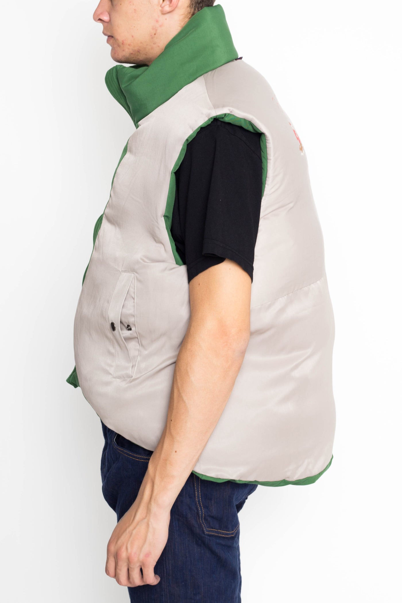 60/40 Cloth BURGER KEEL Vest (SNOW Fade) - Green