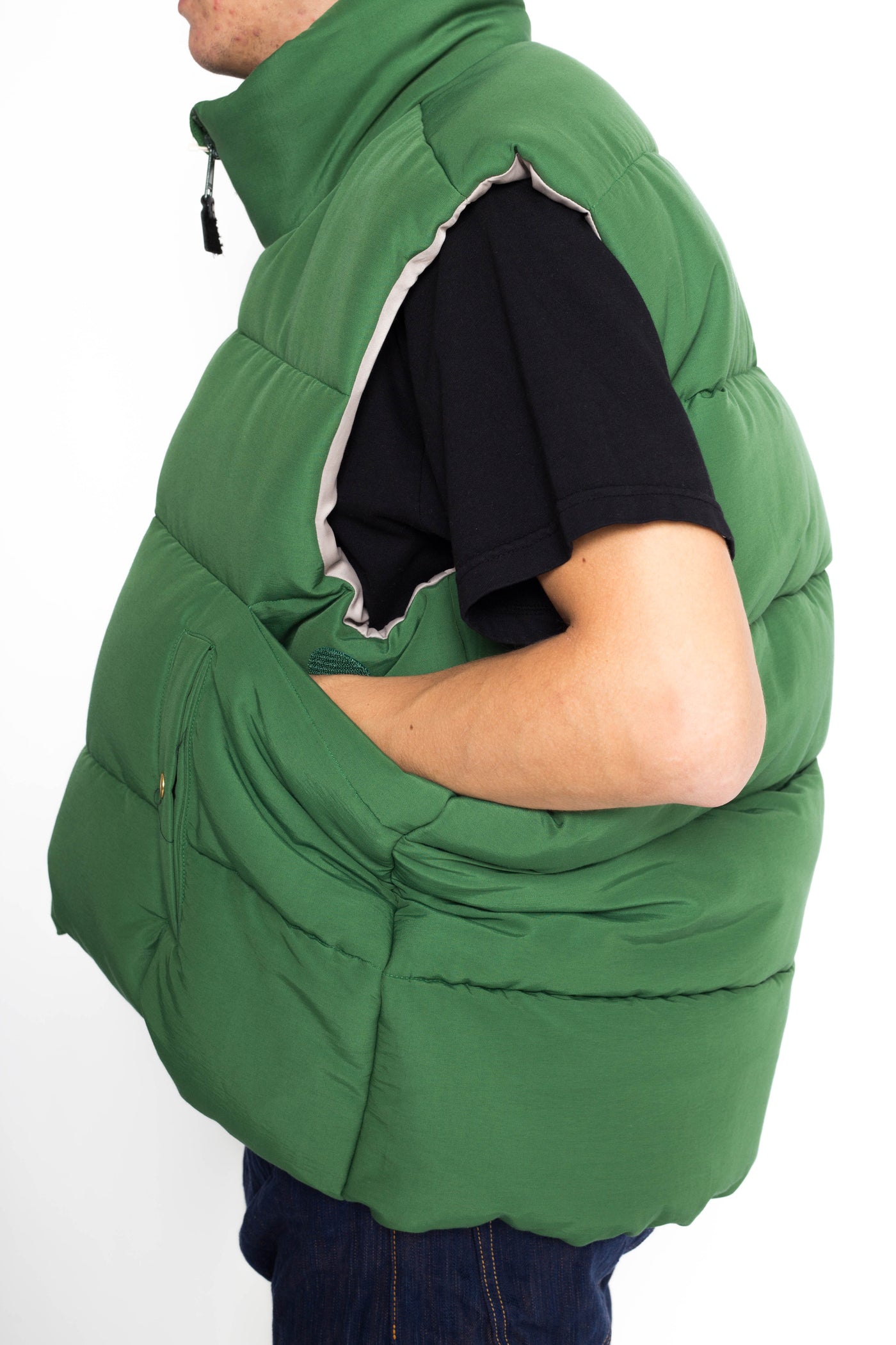 60/40 Cloth BURGER KEEL Vest (SNOW Fade) - Green