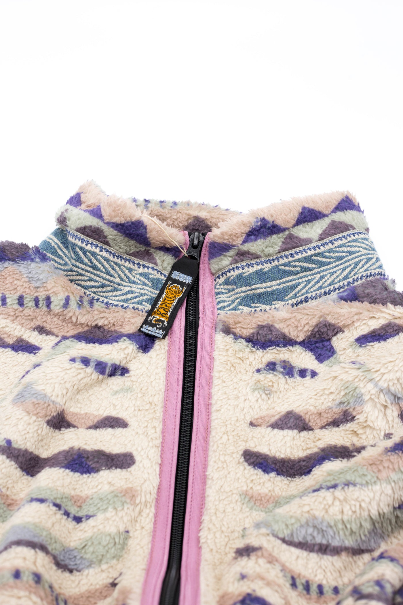 ASHLAND Stripe & BONE Fleece ZIP Blouson - Purple