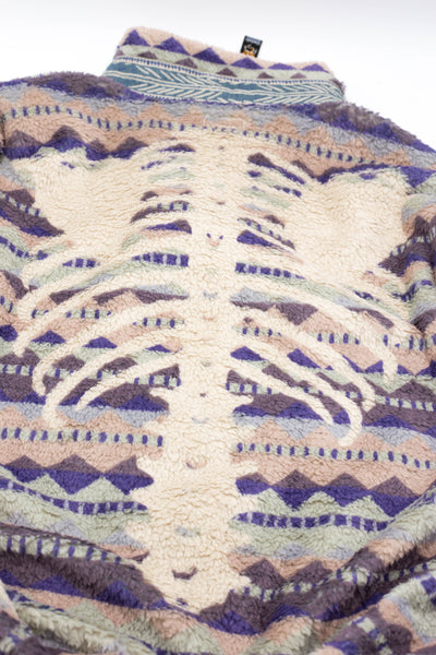 ASHLAND Stripe & BONE Fleece ZIP Blouson - Purple