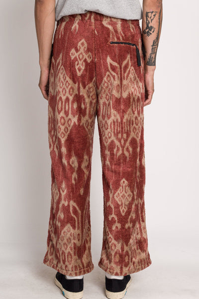 JAVA KASURI Fleece EASY Straight Pants - Red
