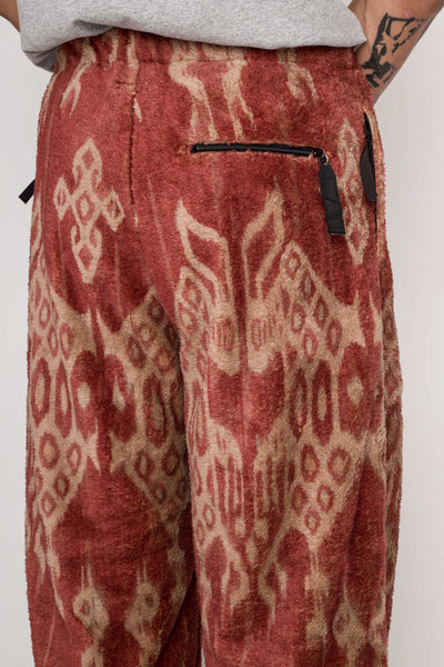 JAVA KASURI Fleece EASY Straight Pants - Red