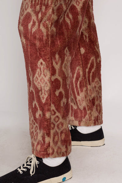 JAVA KASURI Fleece EASY Straight Pants - Red