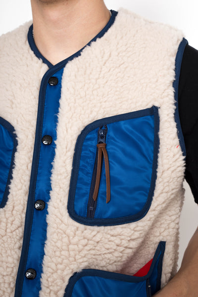 Bonding Fleece BEACH Vest - Ecru