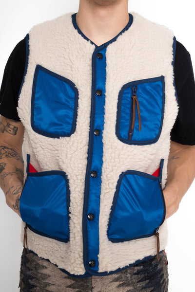 Bonding Fleece BEACH Vest - Ecru