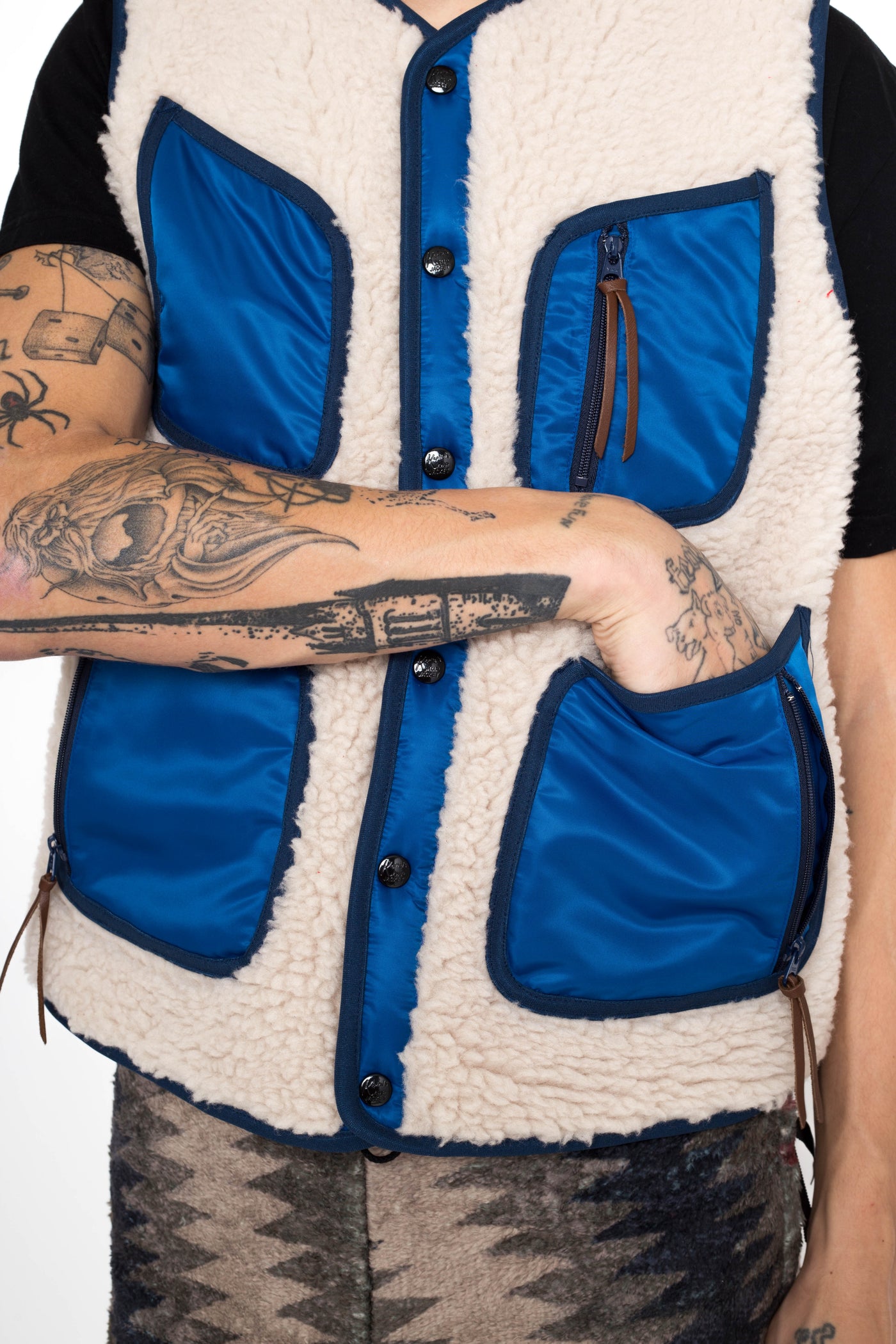 Bonding Fleece BEACH Vest - Ecru
