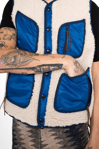 Bonding Fleece BEACH Vest - Ecru