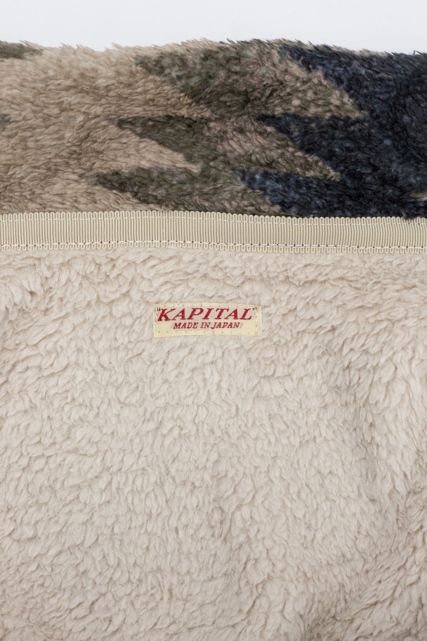 THUNDER MOTHER Fleece ZIP Blouson - Grey Beige