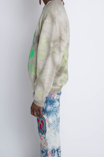 ECO SWT Knit HARDRAIN SKULL (Ashbury Dyed) - Khaki x Yellow