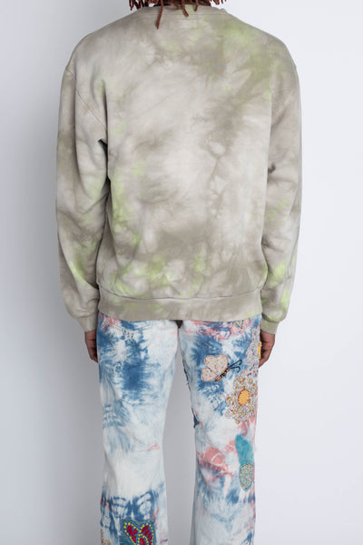ECO SWT Knit HARDRAIN SKULL (Ashbury Dyed) - Khaki x Yellow