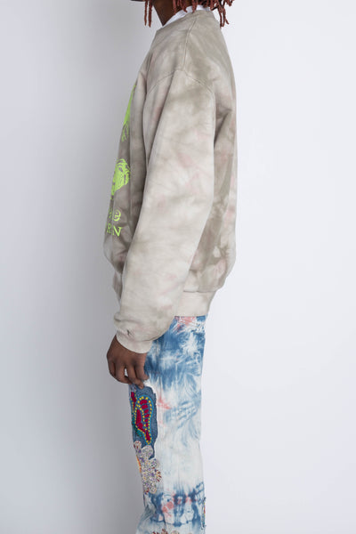 ECO SWT Knit HARDRAIN SKULL (Ashbury Dyed) - Pink x Khaki