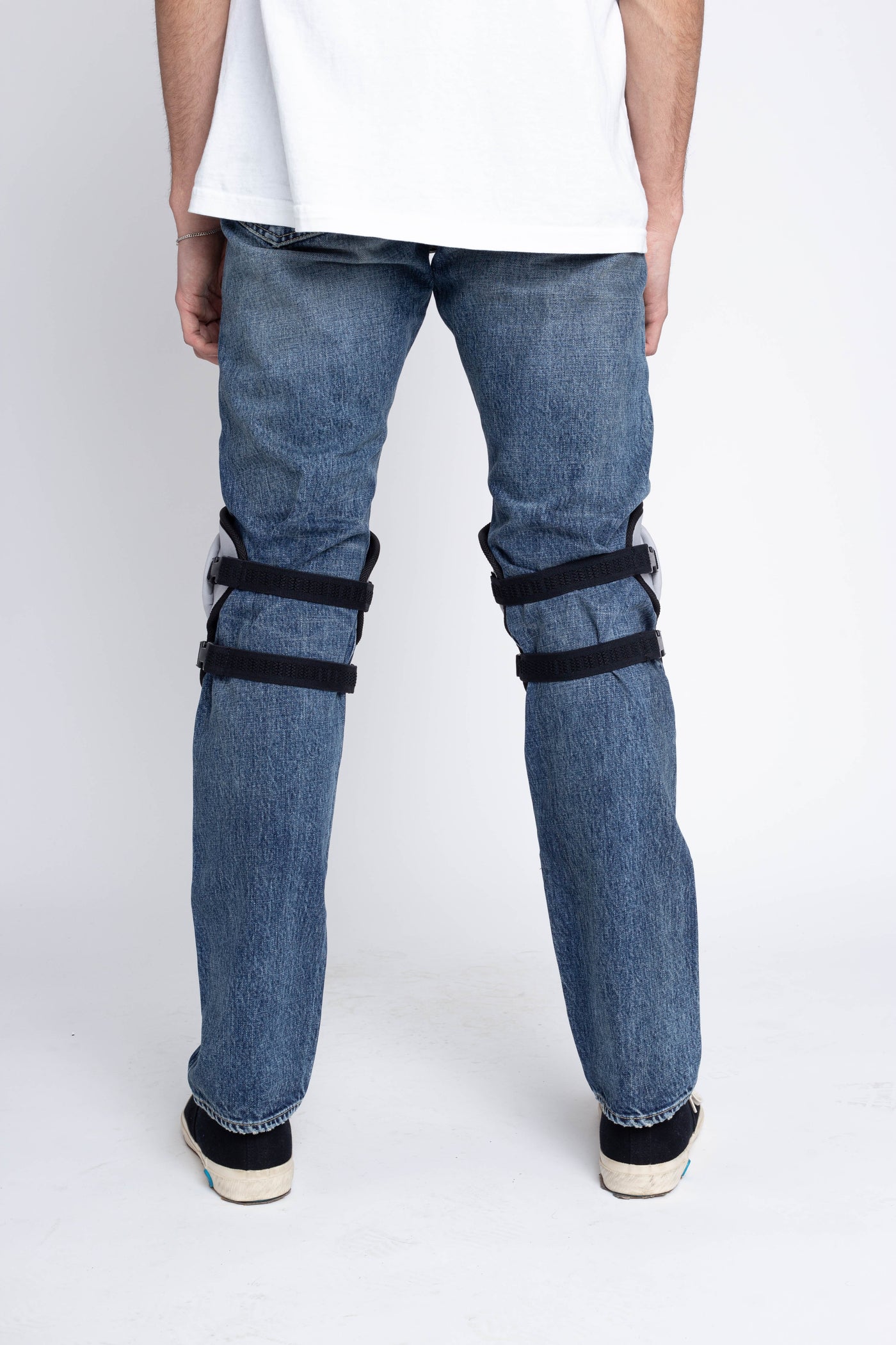 DENIM REPAIR Knee Pad - Grey X Purple