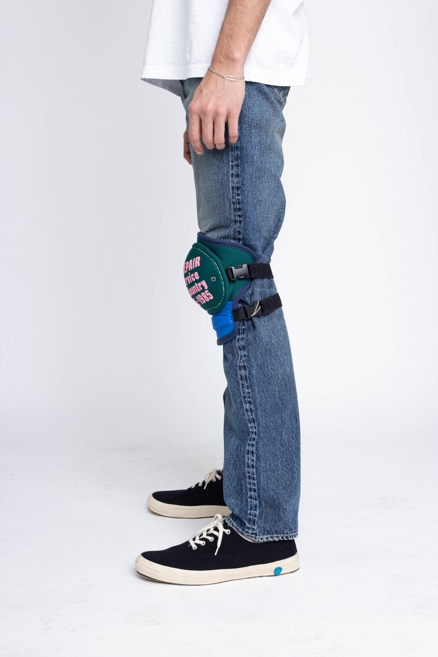 DENIM REPAIR Knee Pad - Green X Blue