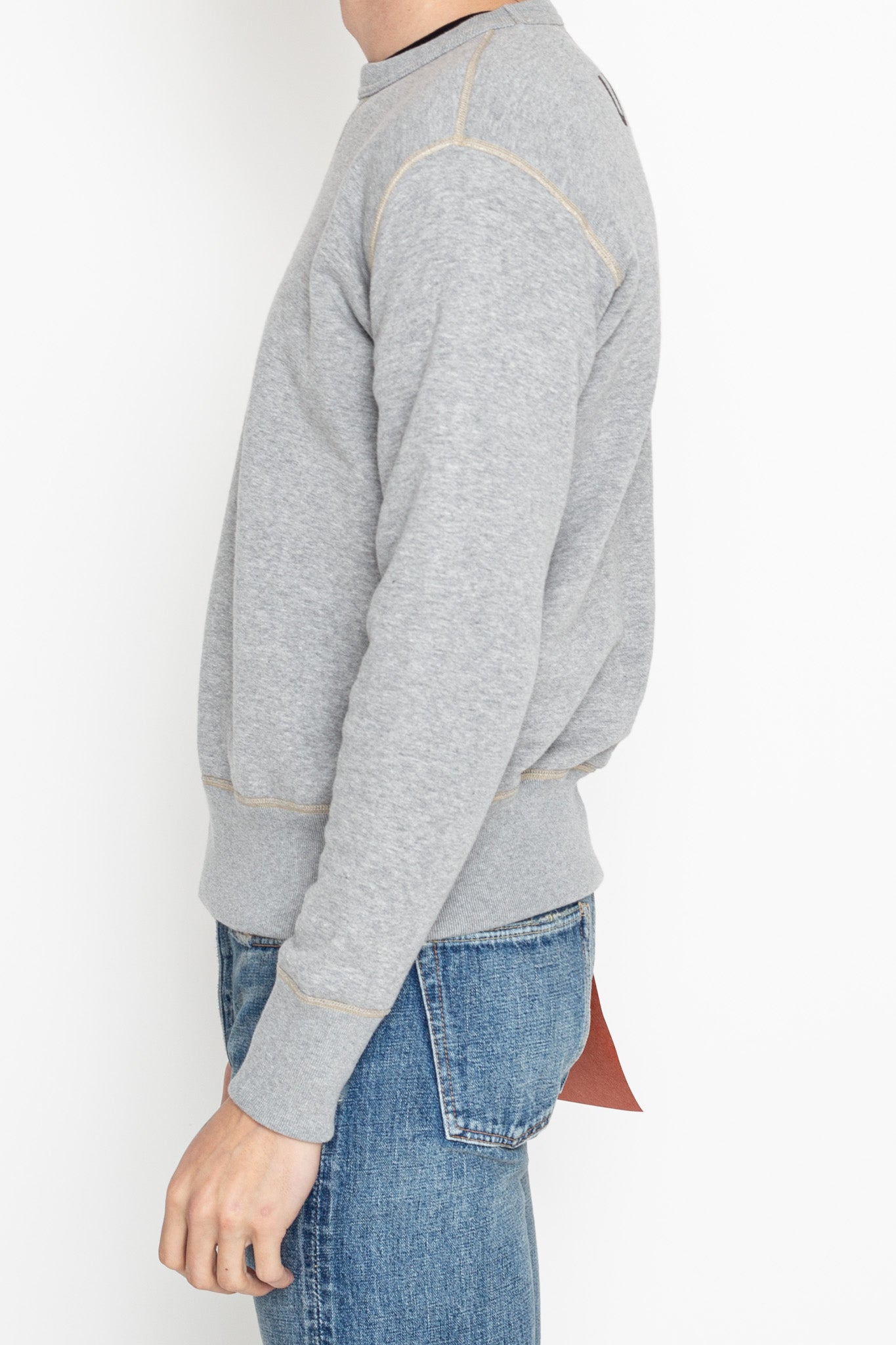 Military Sweat Shirt "USN" - Grey