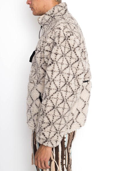 DO-GI SASHIKO Boa Fleece Reversible Blouson - Ecru