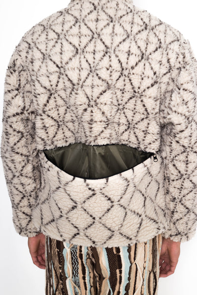 DO-GI SASHIKO Boa Fleece Reversible Blouson - Ecru