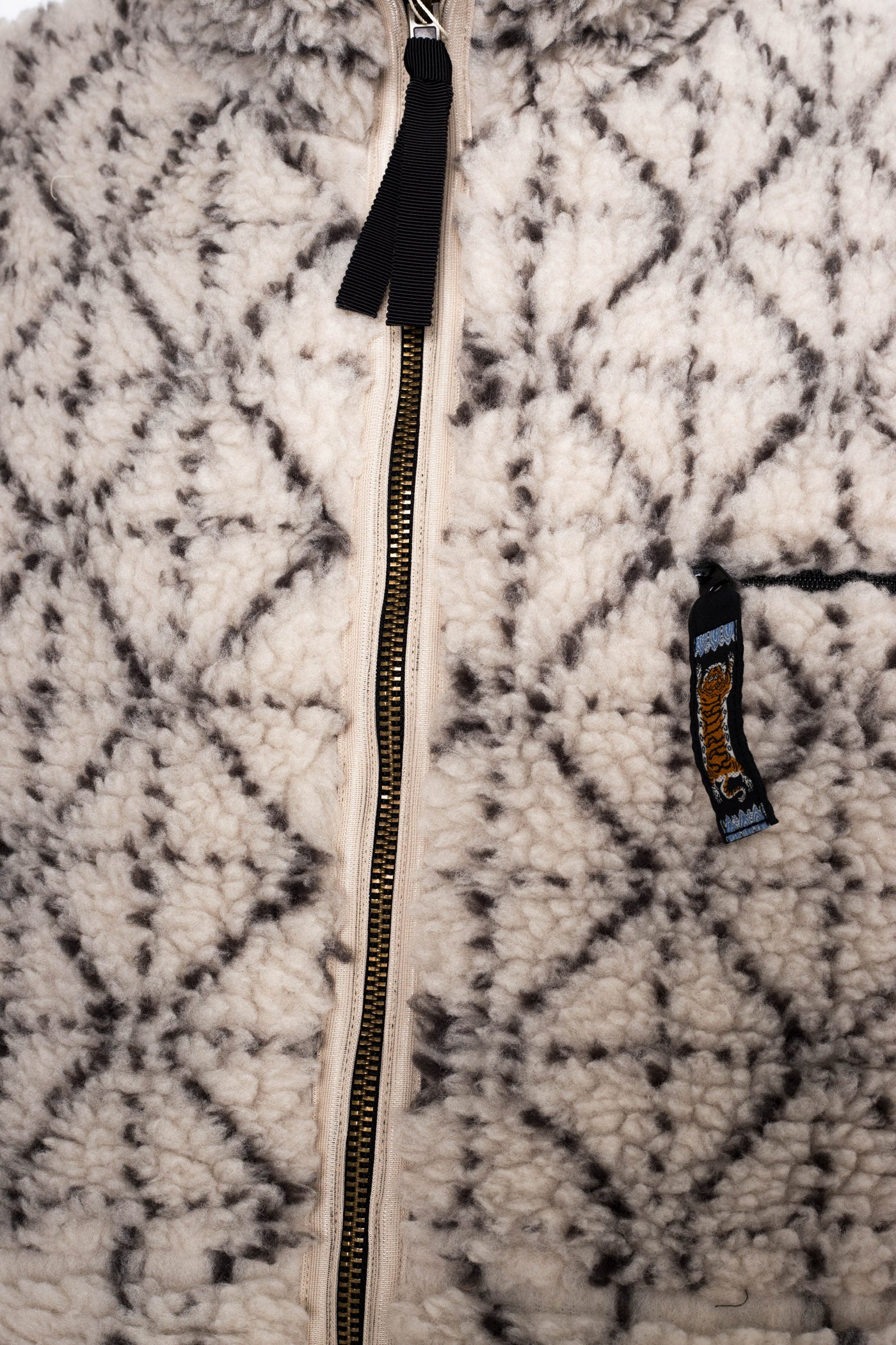 DO-GI SASHIKO Boa Fleece Reversible Blouson - Ecru