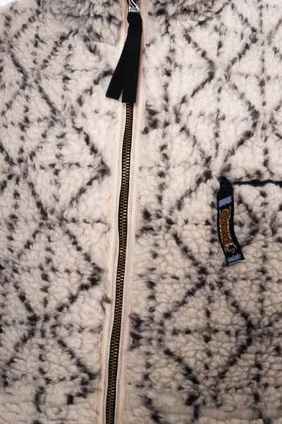 DO-GI SASHIKO Boa Fleece Reversible Blouson - Ecru