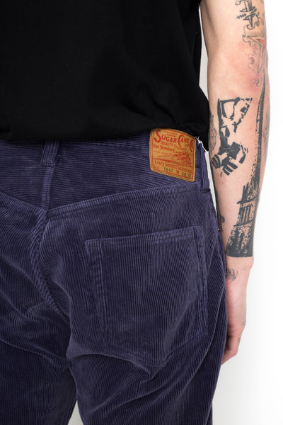 9W Corduroy 5 Pocket Pants 1947 Model - Navy