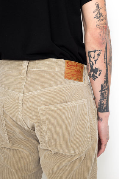 9W Corduroy 5 Pocket Pants 1947 Model - Beige