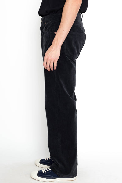 9W Corduroy 5 Pocket Pants 1947 Model - Black