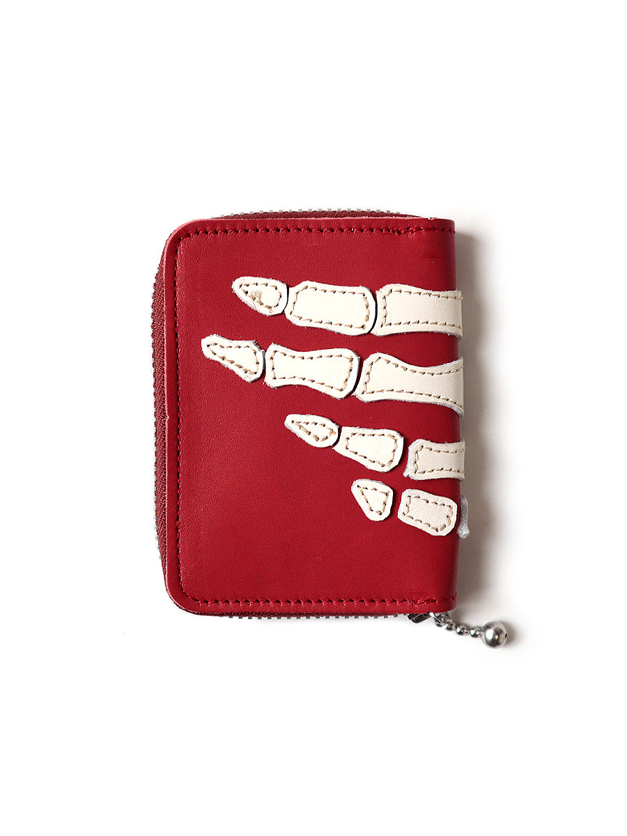 THUMB-UP BONE HAND ZIP Mini Wallet