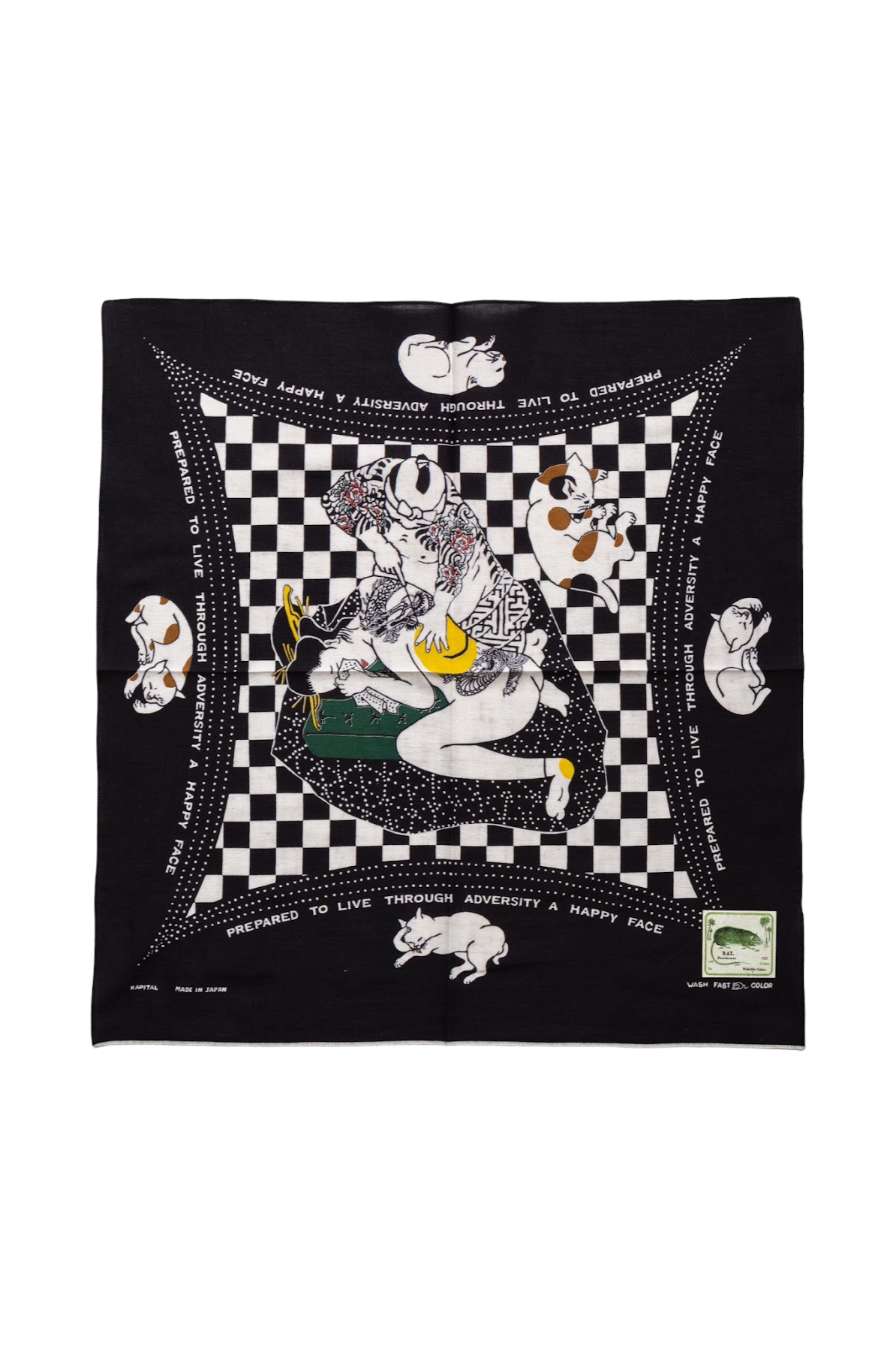 Fastcolor Selvedge Bandana (RAINBOWY NO WOMAN NO CRY)