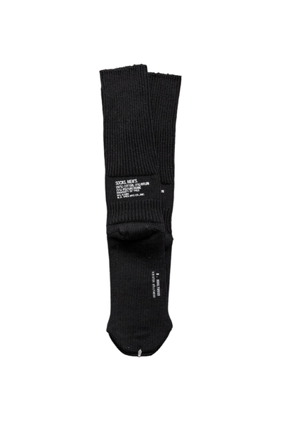 From N. Hoolywod are crew length Ribbed socks. Milspec printed on the back, it is visible when you put on short shoes. Made of cotton which has crude texture. 90% cotton, 5% nylon, 5% polyurethane. Made In Japan 